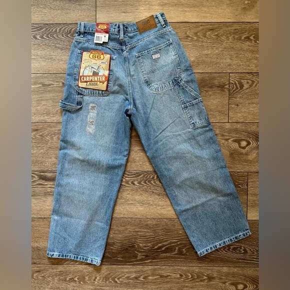 Route 66 Vintage Carpenter Petite Ladies Jeans Medium Wash SZ 11/12 NWT - Picture 4 of 8
